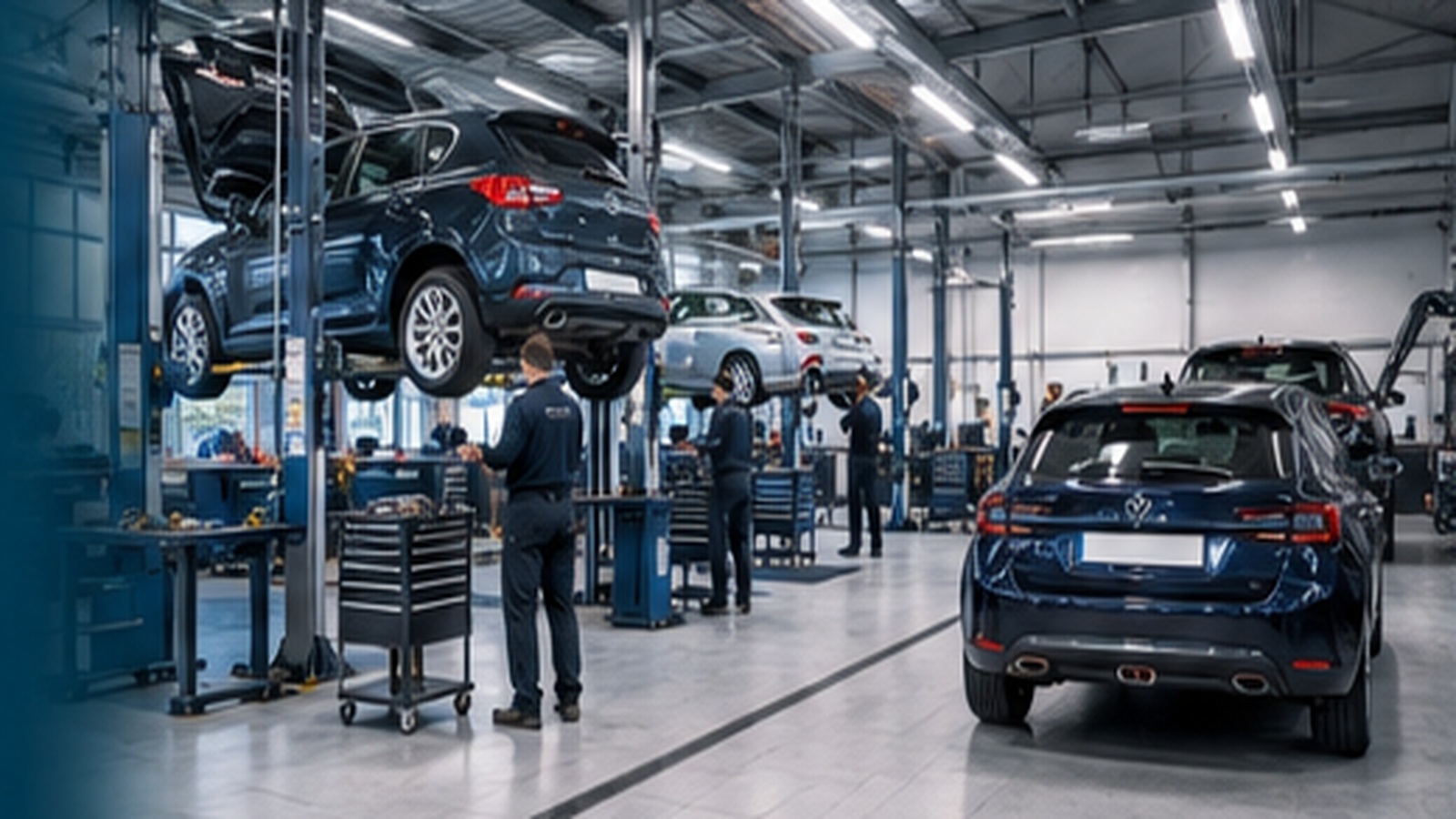Professioneller Werkstattablauf im Autohaus Kamen