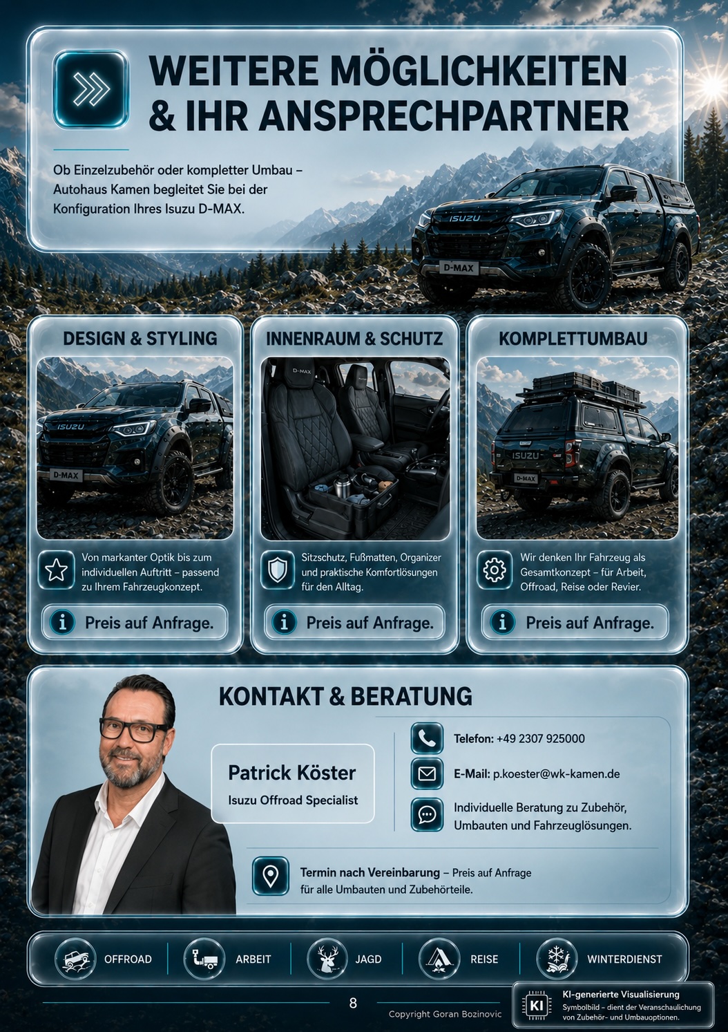 Isuzu Zubehör und Umbauten Katalog Seite 8