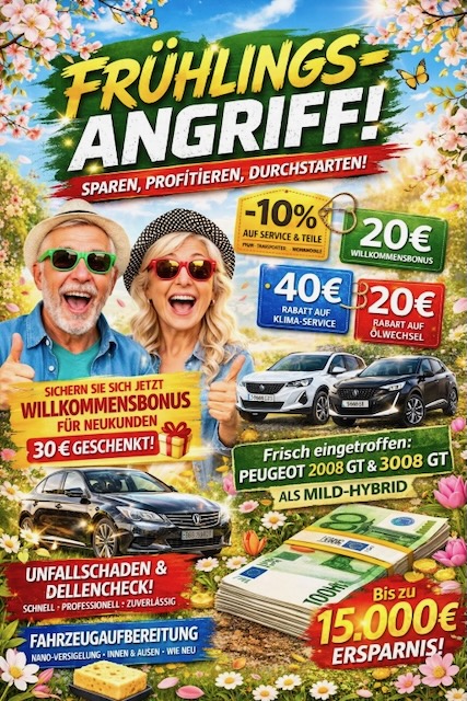 Frühlingsangriff im Autohaus Kamen